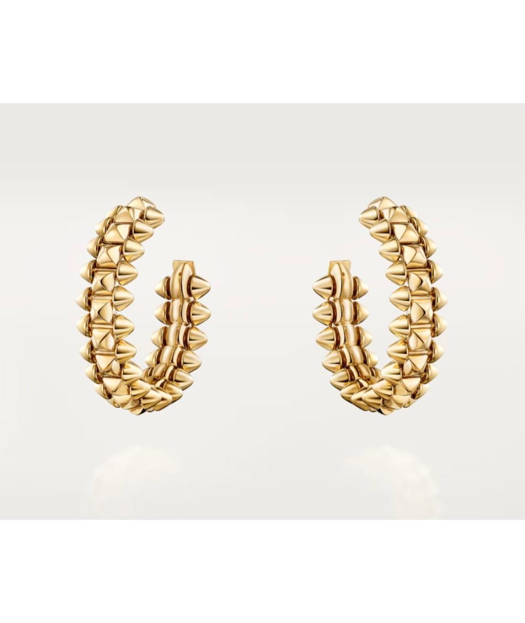 CARTIER Золотые серьги из желтого золота, фото 5