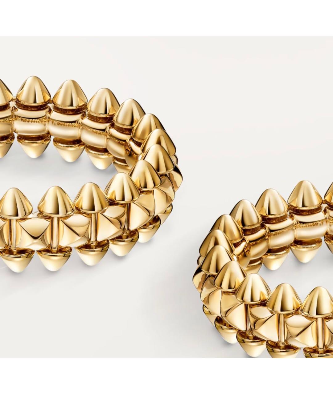 CARTIER Золотые серьги из желтого золота, фото 4