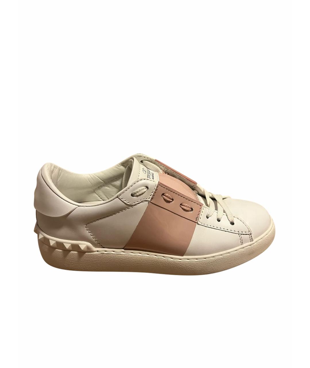 VALENTINO Белые кожаные кеды, фото 1