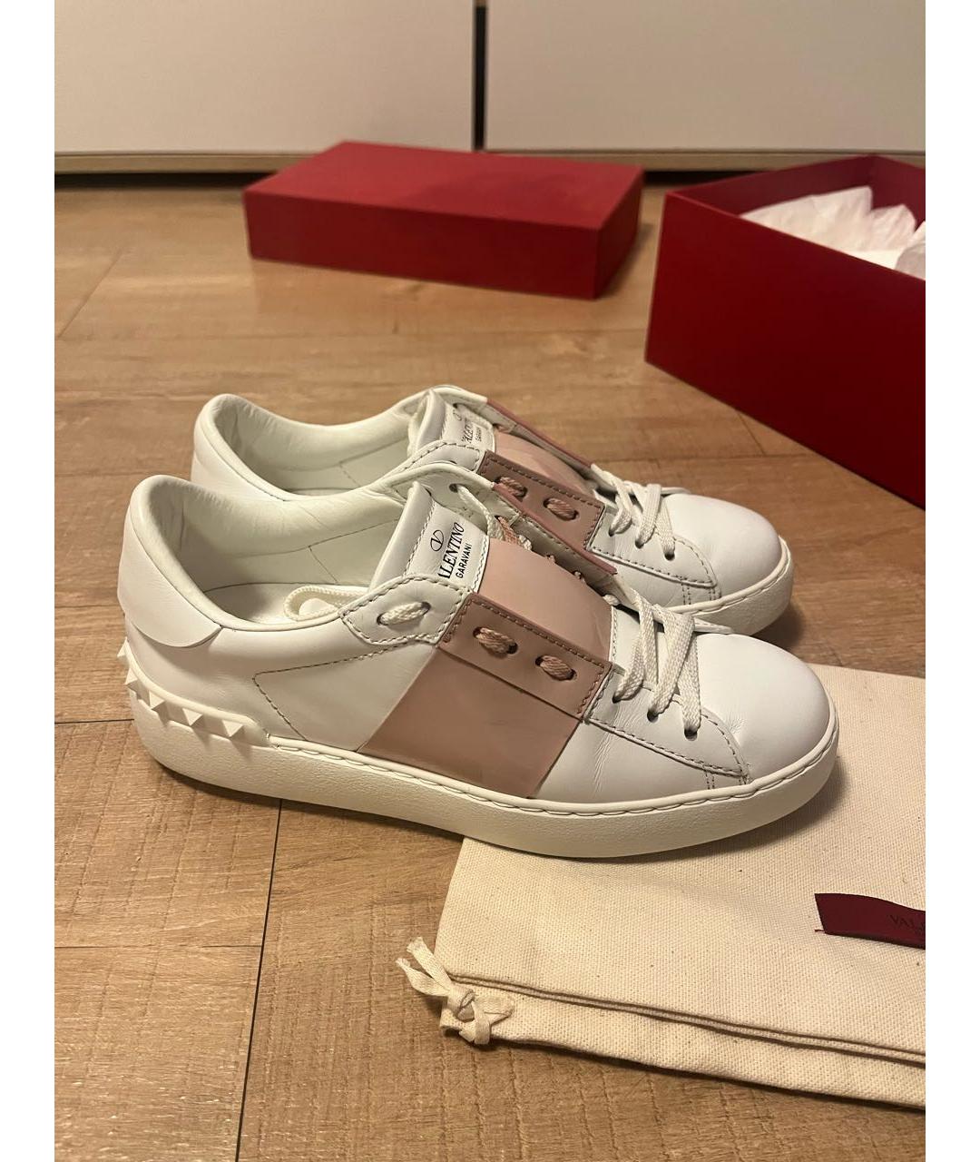 VALENTINO Белые кожаные кеды, фото 6