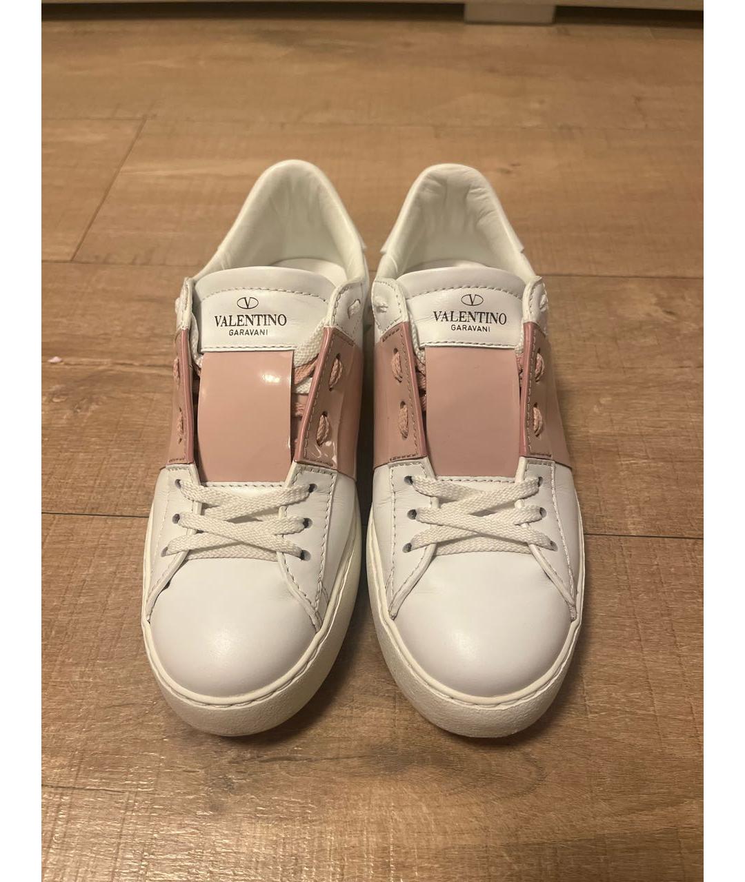 VALENTINO Белые кожаные кеды, фото 2