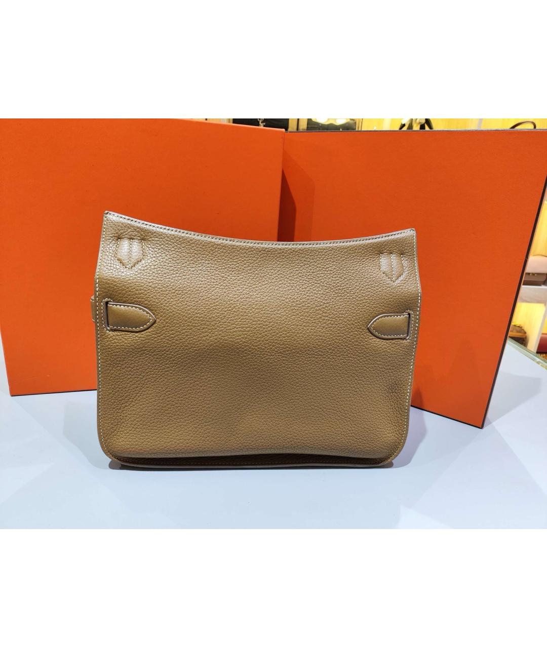 HERMES Коричневая кожаная сумка через плечо, фото 3