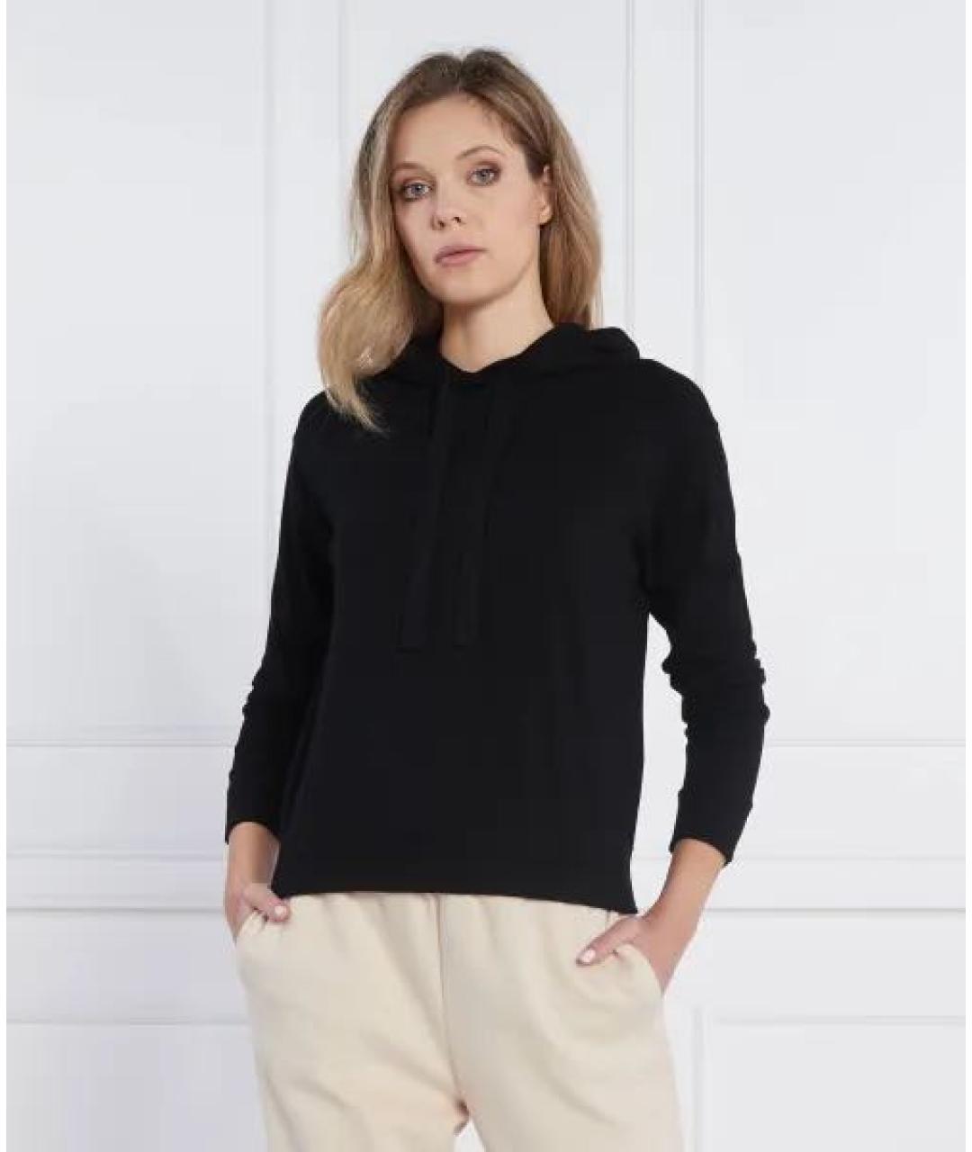 MAX MARA Черный вискозный джемпер / свитер, фото 5