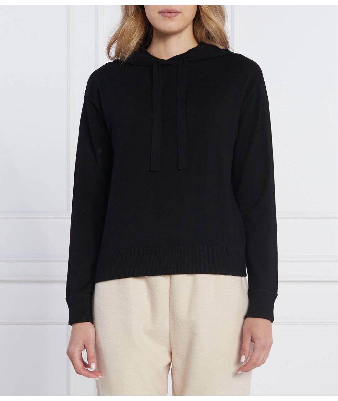 MAX MARA Черный вискозный джемпер / свитер, фото 2