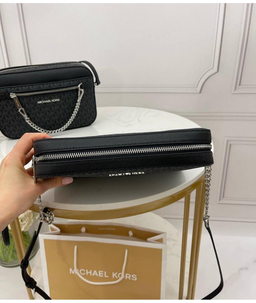 MICHAEL KORS Черная сумка через плечо, фото 6