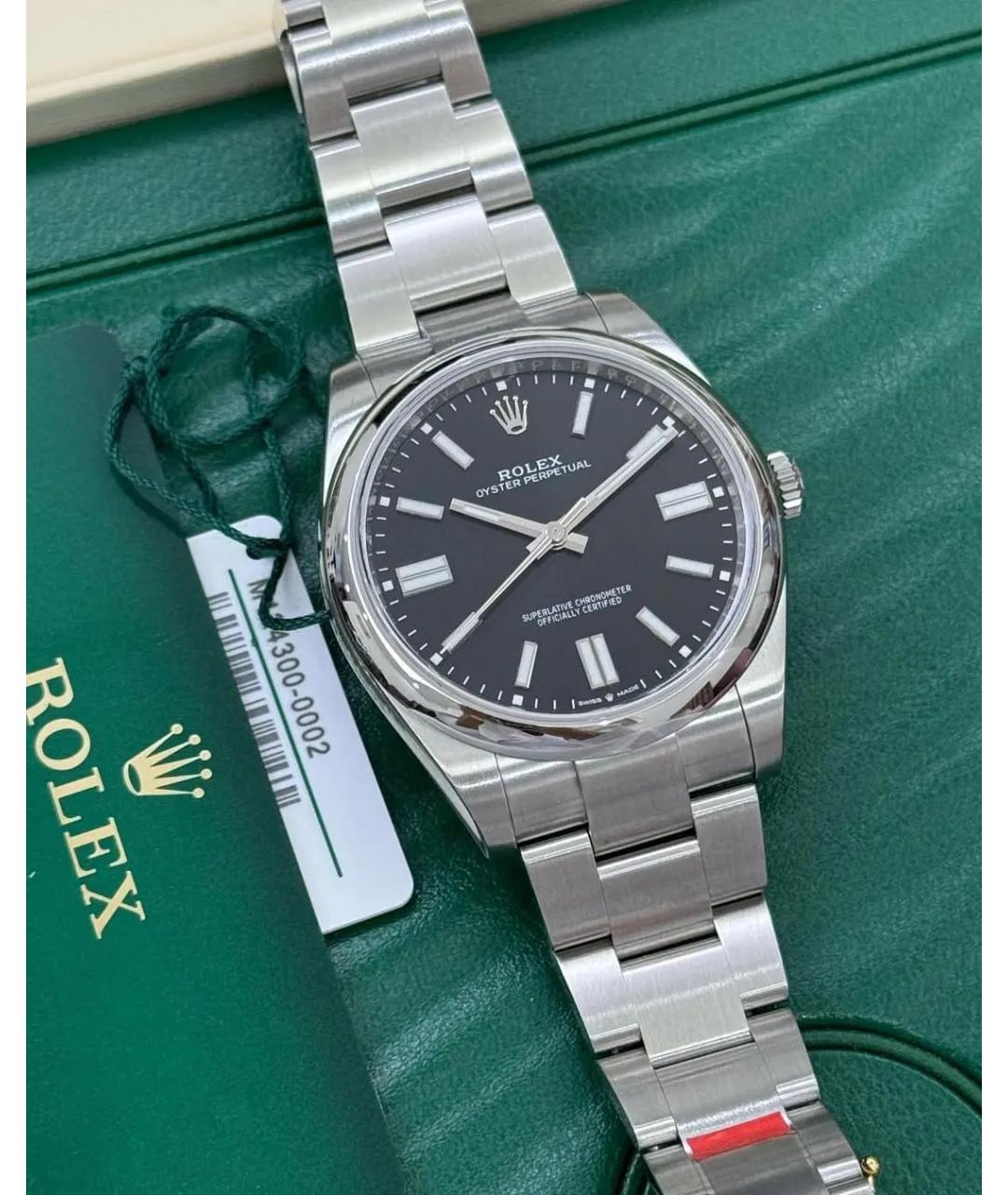 ROLEX Черные часы, фото 2