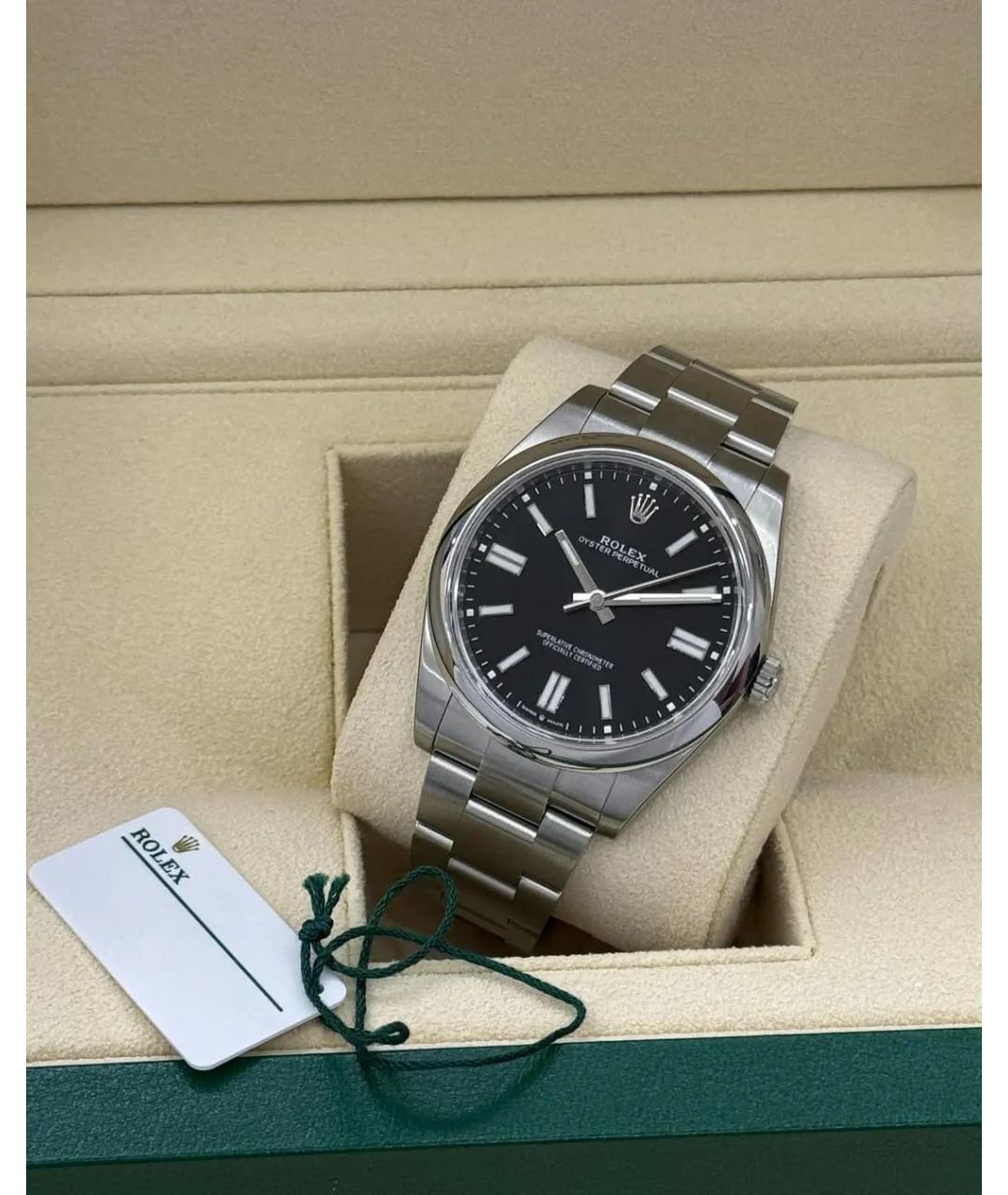 ROLEX Черные часы, фото 4