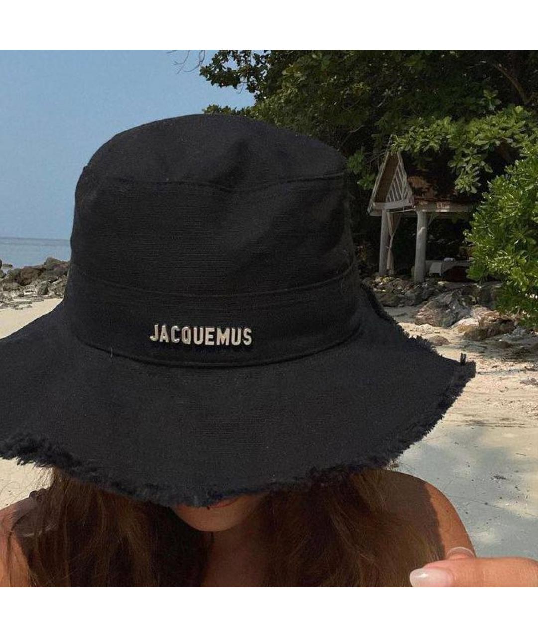 JACQUEMUS Черная хлопковая панама, фото 4