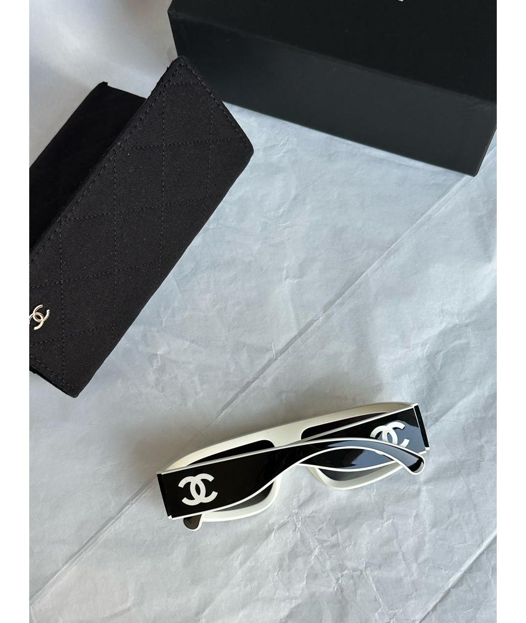 CHANEL Черные пластиковые солнцезащитные очки, фото 3