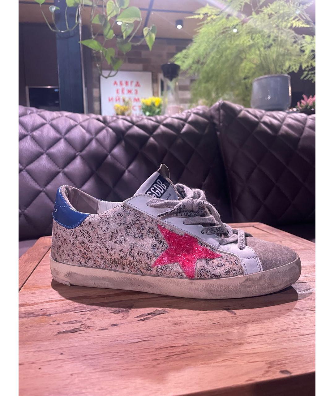 GOLDEN GOOSE DELUXE BRAND Мульти кожаные кеды, фото 8