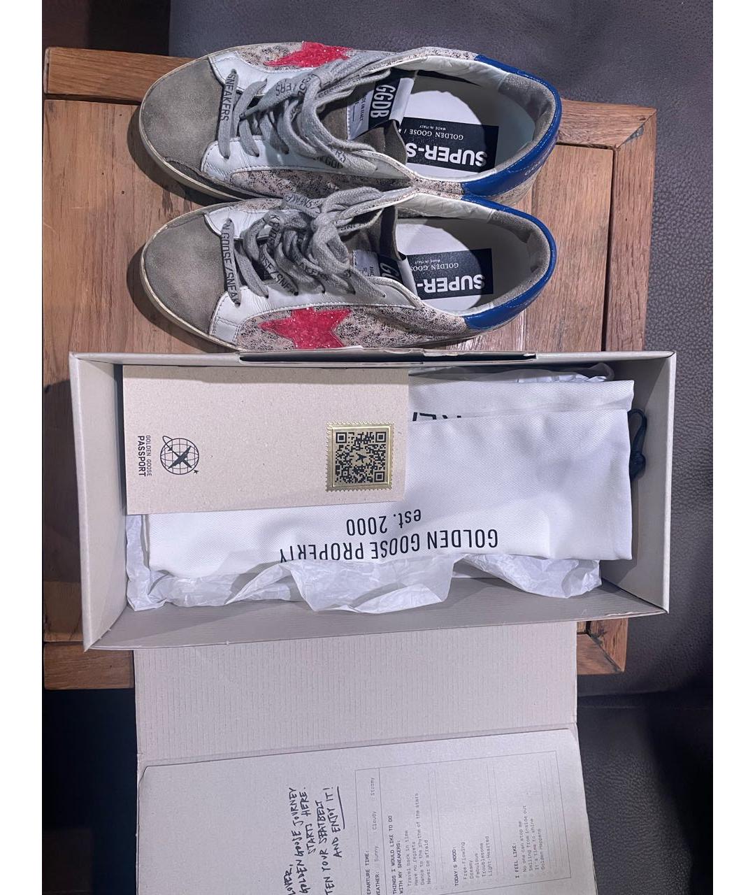 GOLDEN GOOSE DELUXE BRAND Мульти кожаные кеды, фото 7