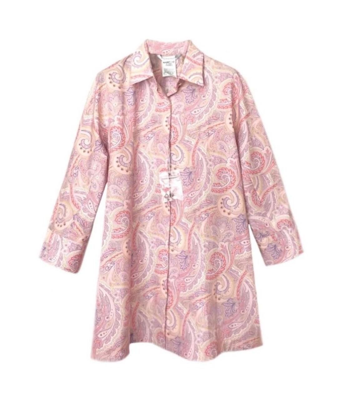 MAX MARA Розовая хлопковая рубашка, фото 1