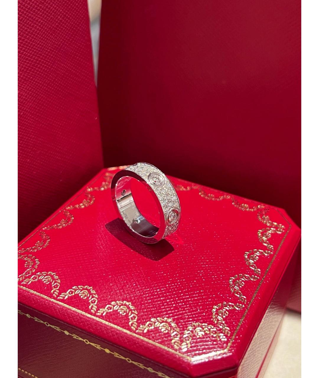 CARTIER Серебряное кольцо из белого золота, фото 4