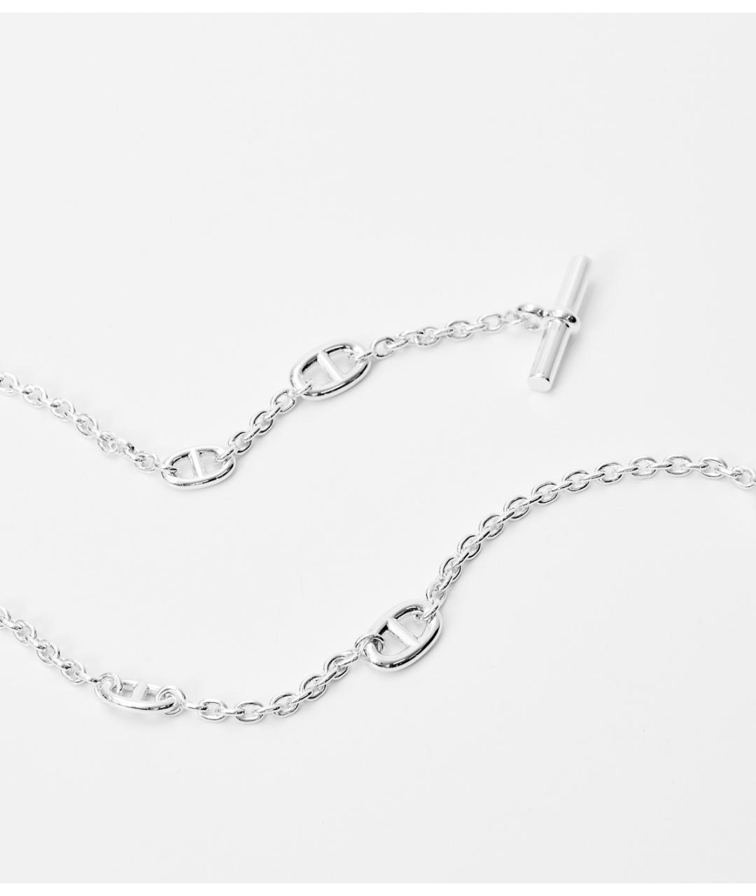 HERMES Серебряная металлическая цепочка, фото 7