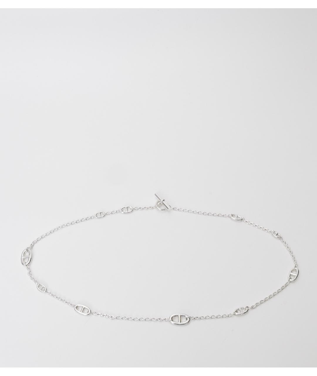 HERMES Серебряная металлическая цепочка, фото 5