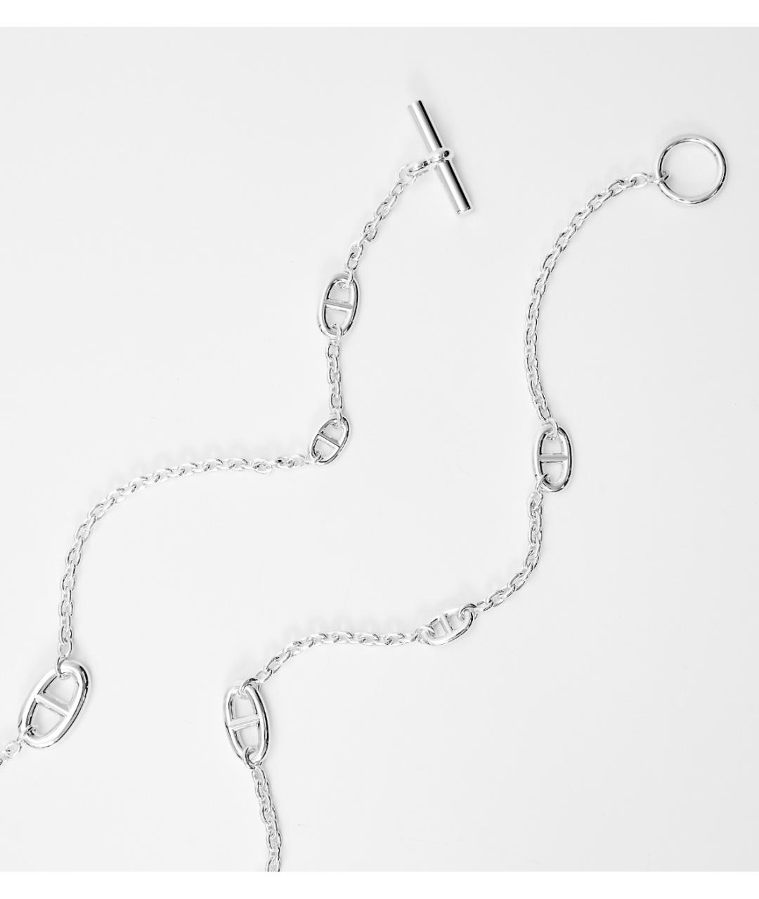 HERMES Серебряная металлическая цепочка, фото 6