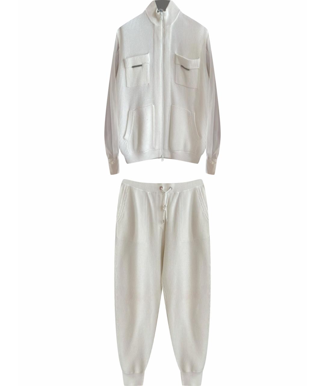 BRUNELLO CUCINELLI Белый хлопковый спортивные костюмы, фото 1