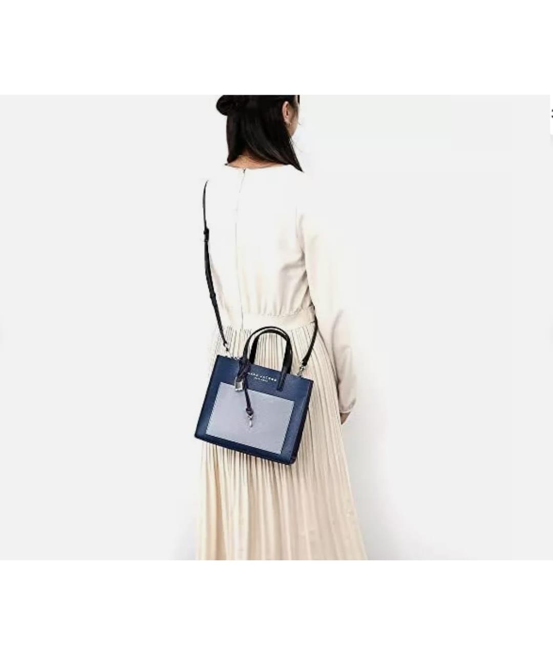 MARC JACOBS Синяя кожаная сумка тоут, фото 5