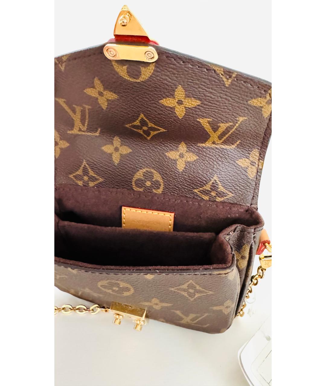 LOUIS VUITTON Коричневая сумка через плечо, фото 4