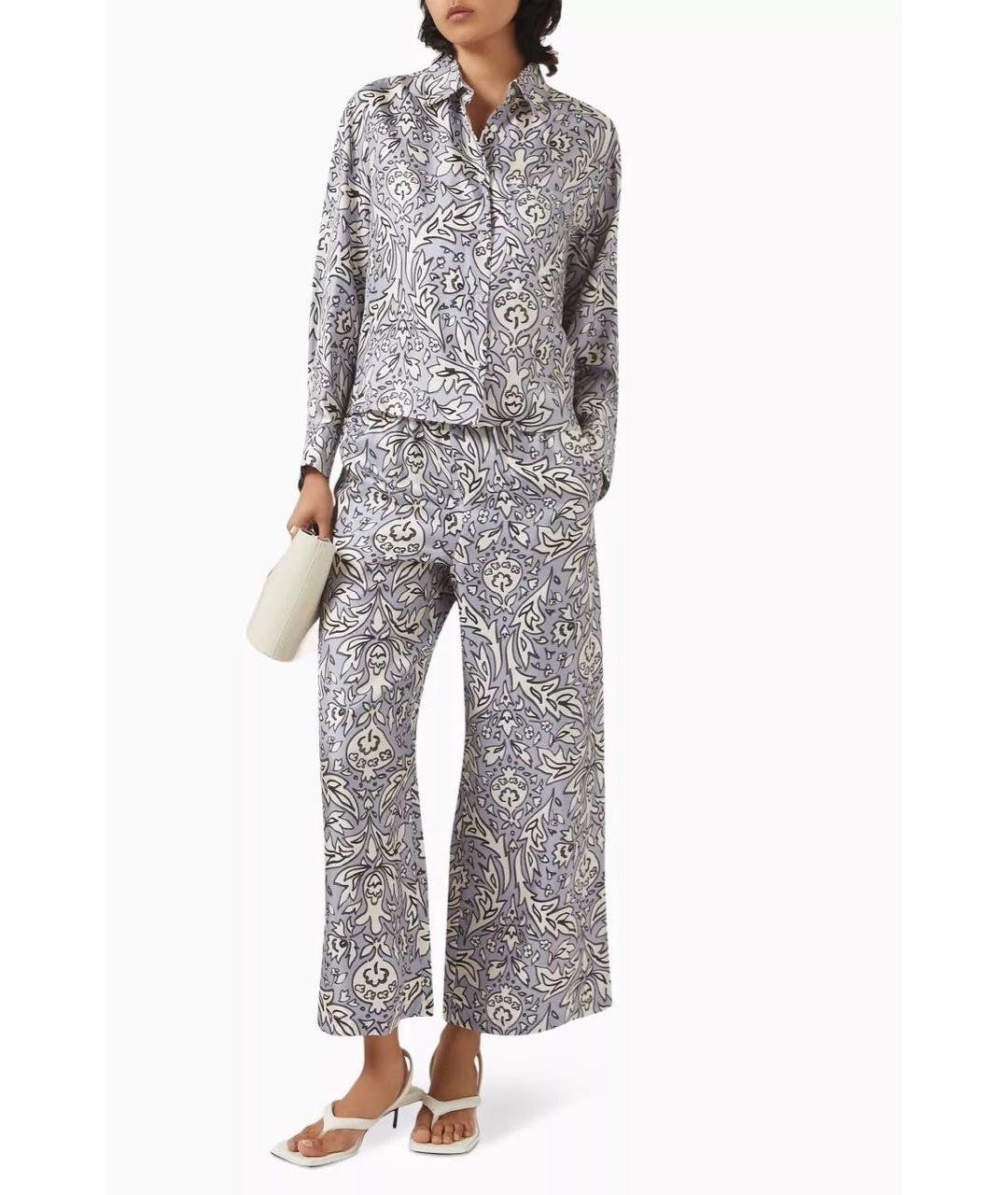 WEEKEND MAX MARA Мульти шелковый костюм с брюками, фото 2
