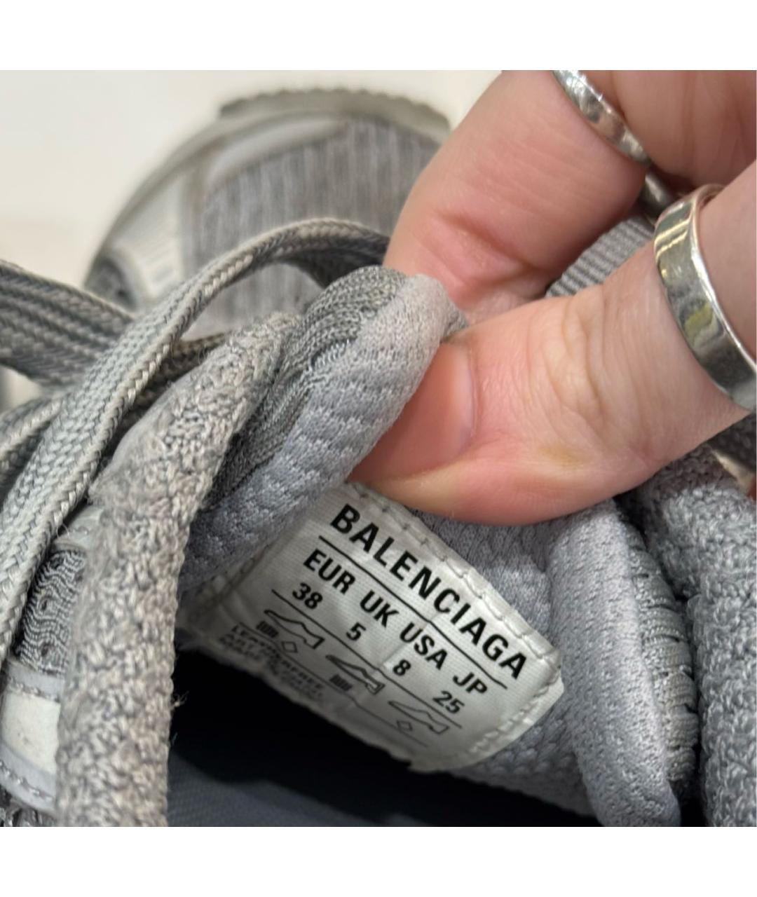 BALENCIAGA Серые кроссовки, фото 5