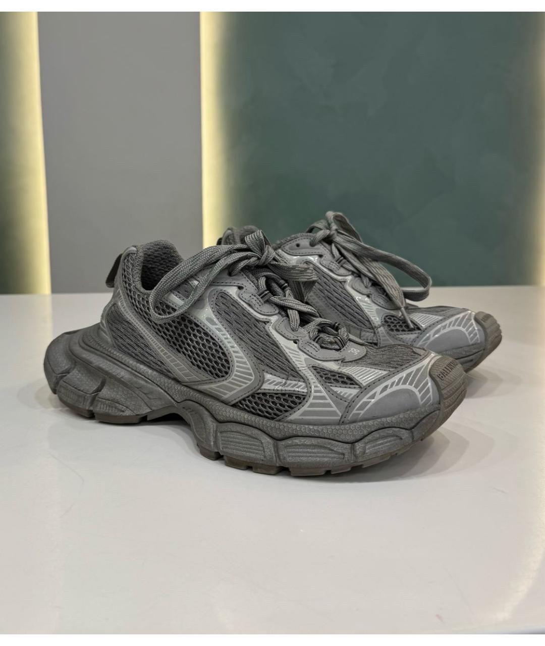 BALENCIAGA Серые кроссовки, фото 2