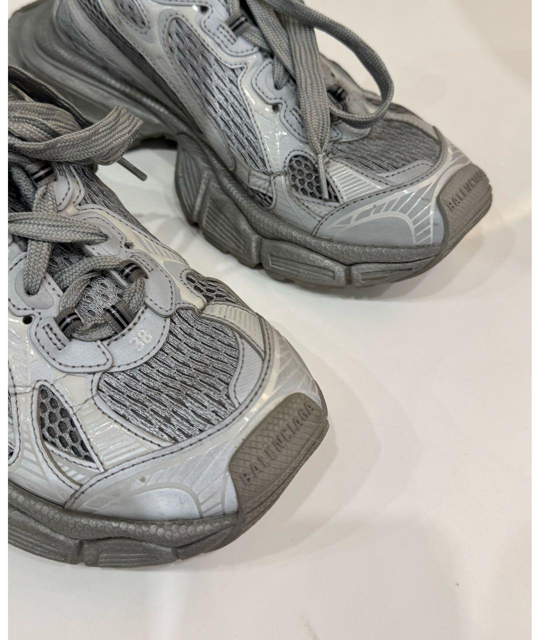 BALENCIAGA Серые кроссовки, фото 3