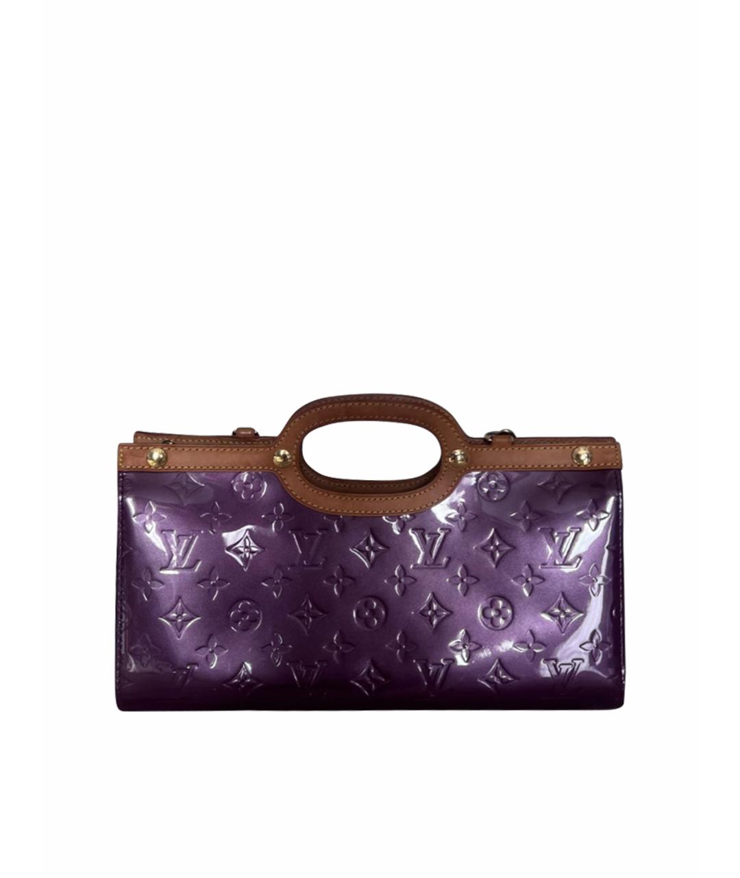 LOUIS VUITTON Фиолетовая сумка с короткими ручками из лакированной кожи, фото 1