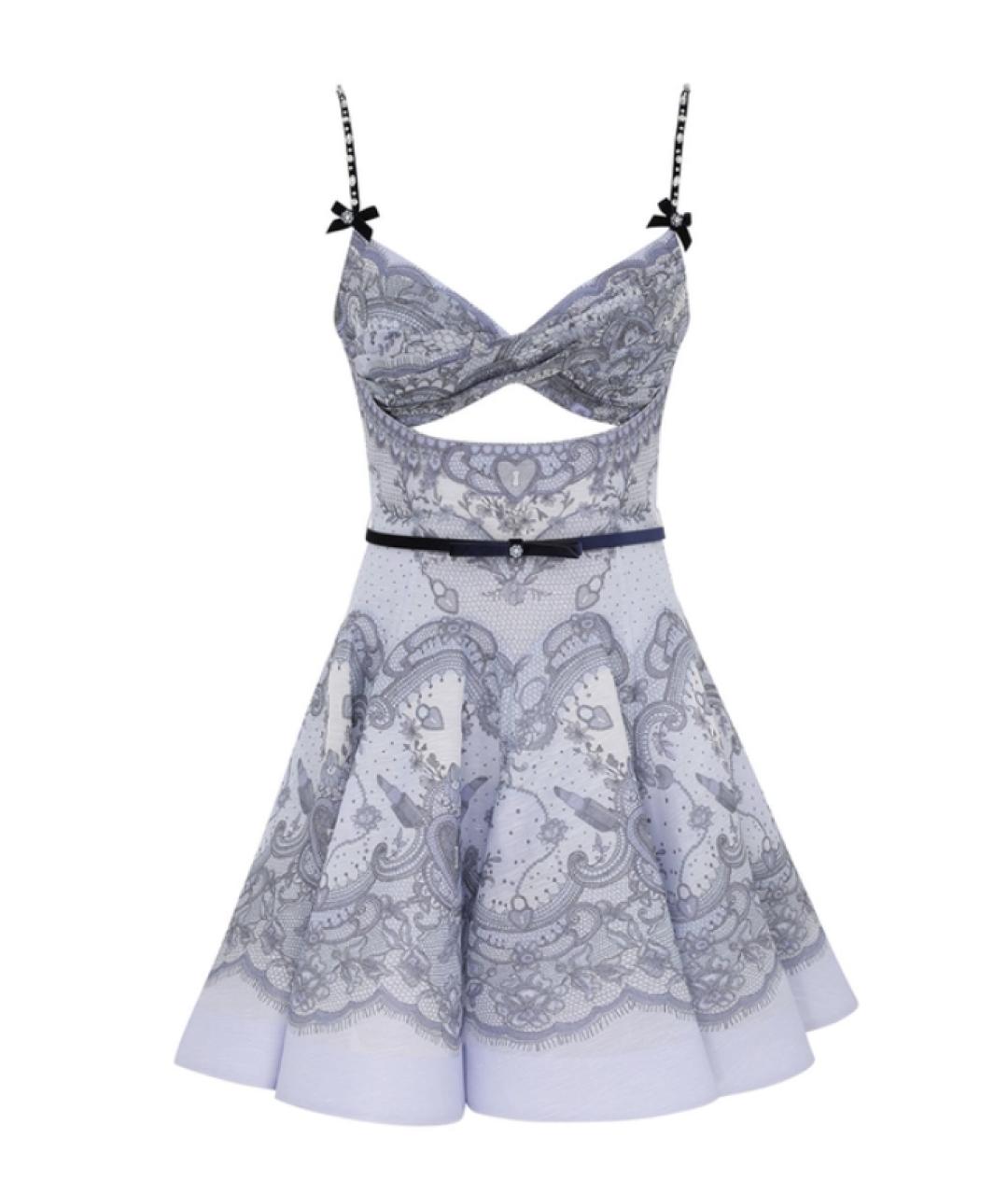 ZIMMERMANN Синее коктейльное платье, фото 1