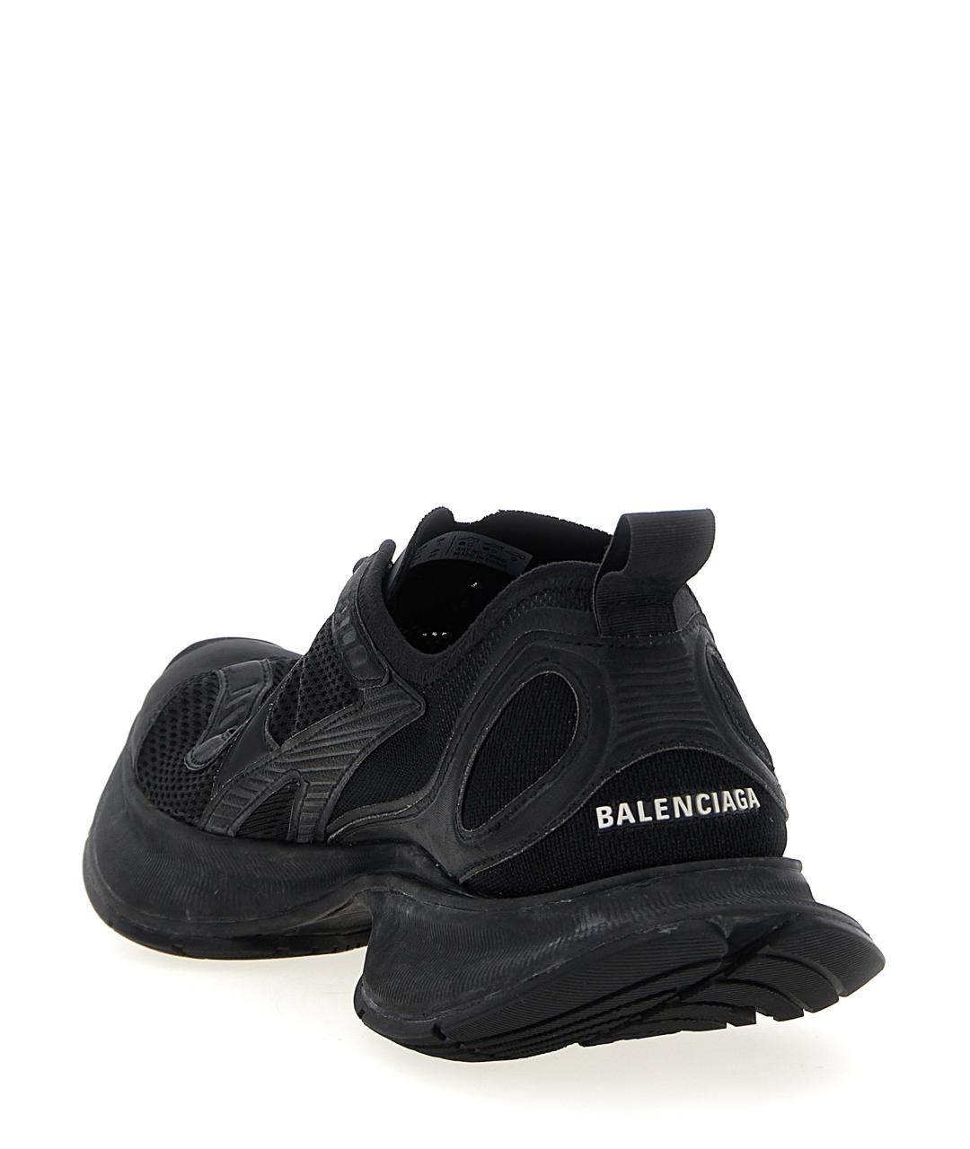 BALENCIAGA Черные синтетические низкие кроссовки / кеды, фото 3