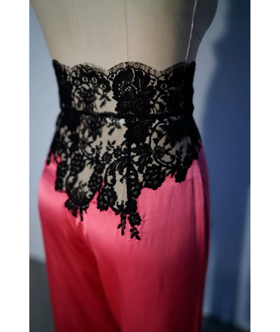 AGENT PROVOCATEUR Коралловая шелковая пижама, фото 4