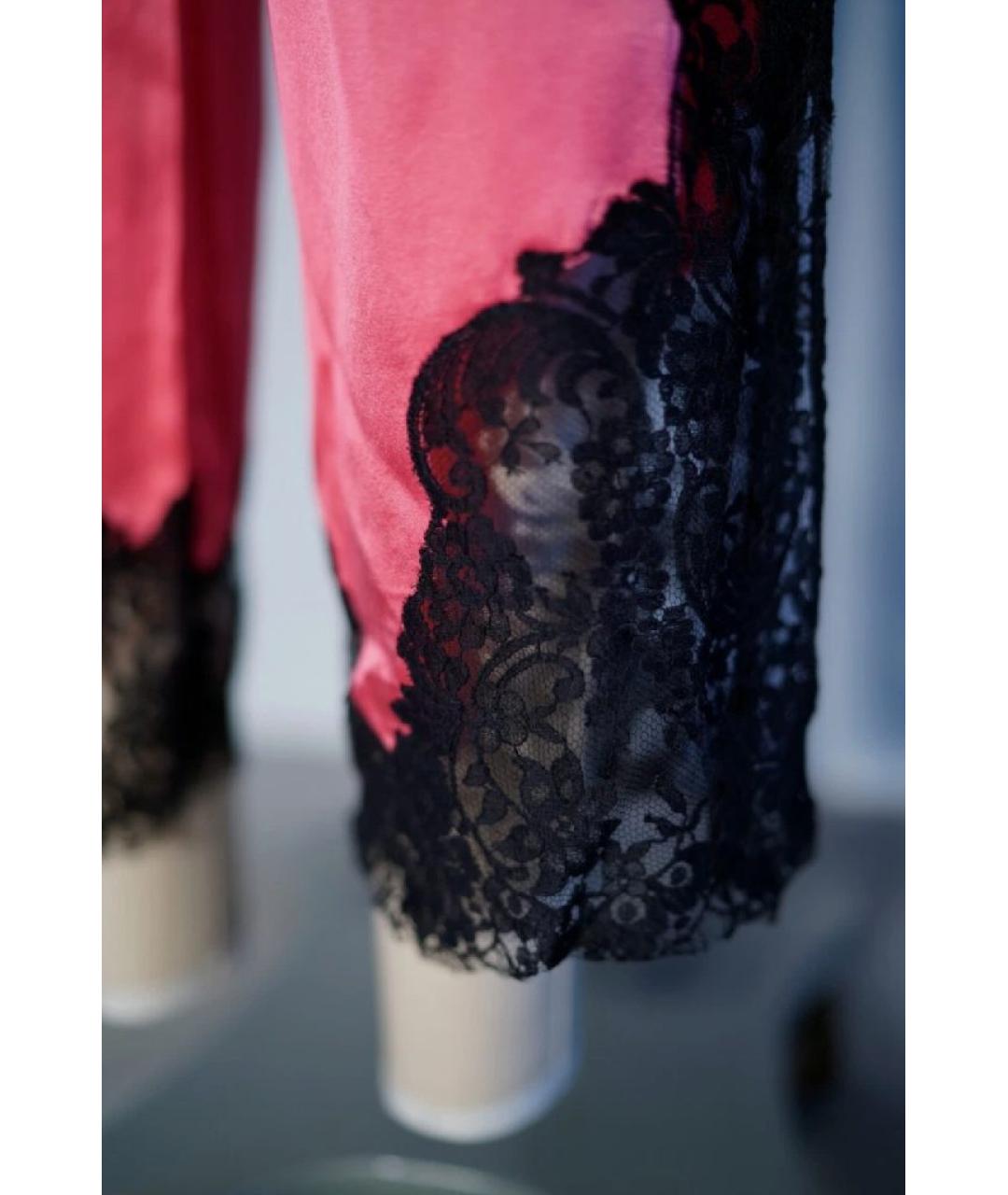 AGENT PROVOCATEUR Коралловая шелковая пижама, фото 3