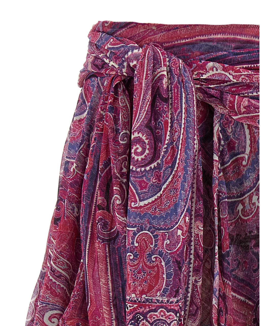 ISABEL MARANT Фиолетовая синтетическая юбка мини, фото 3