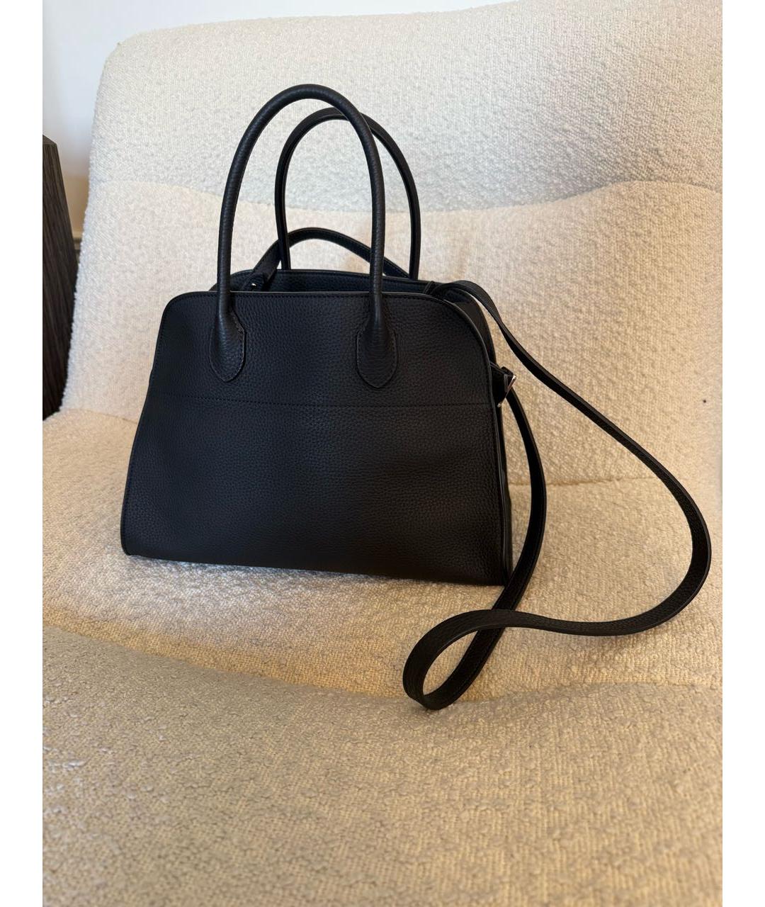 THE ROW Черная кожаная сумка через плечо, фото 2