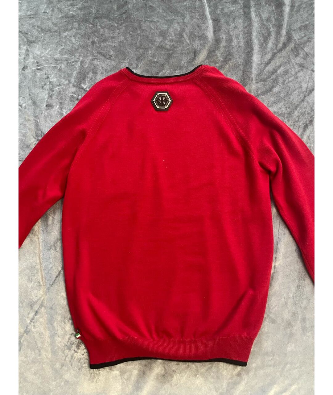 PHILIPP PLEIN Красный кашемировый джемпер / свитер, фото 2