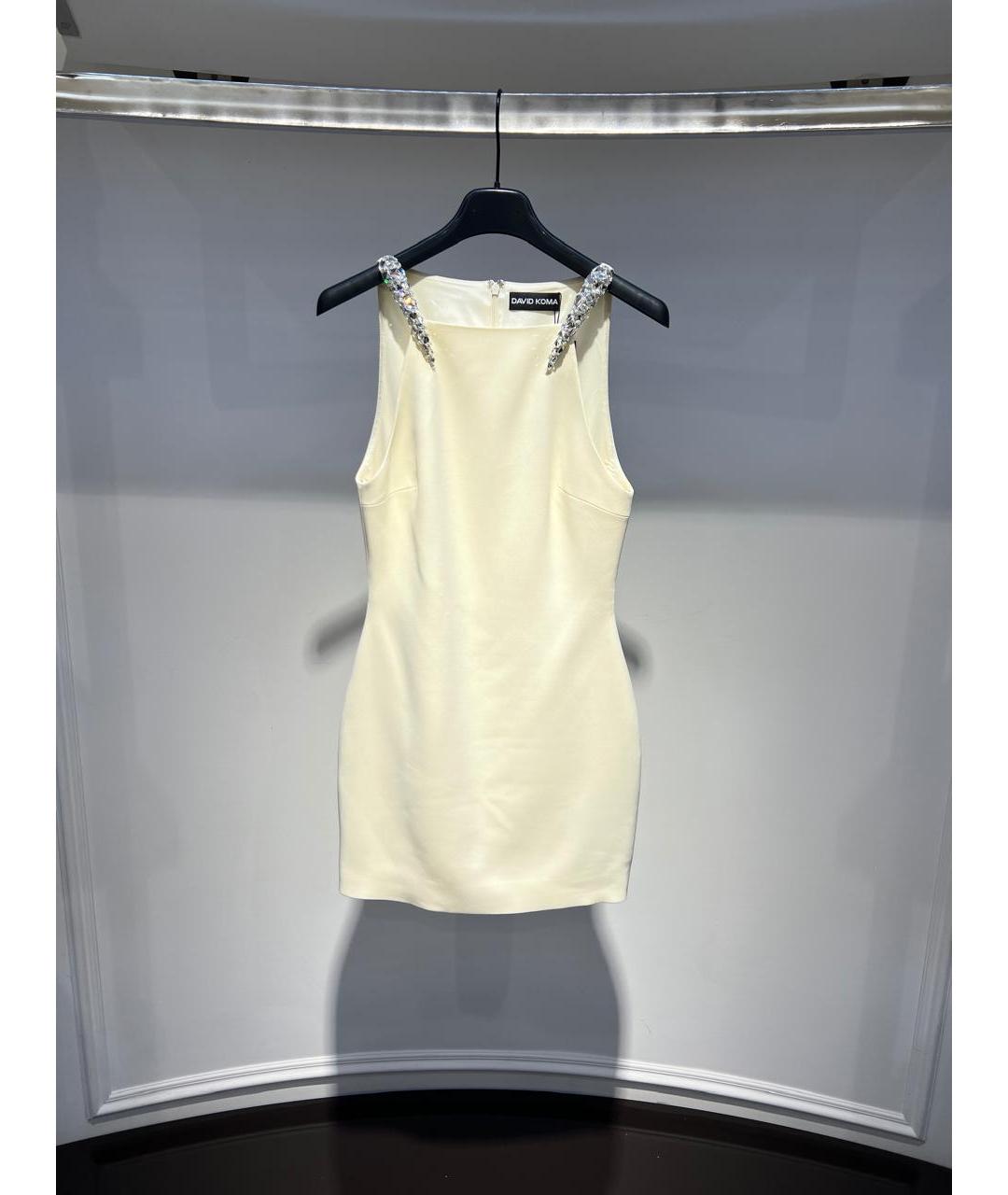 DAVID KOMA Белое коктейльное платье, фото 2