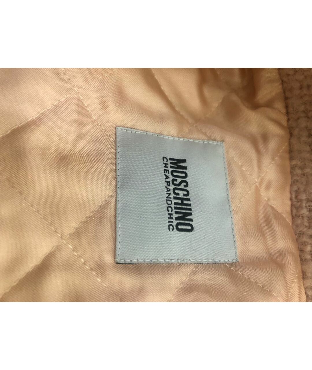 MOSCHINO Розовое шерстяное пальто, фото 2