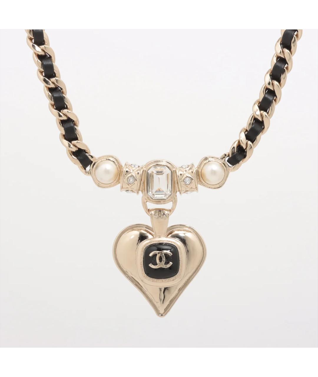 CHANEL Черное металлическое колье, фото 6