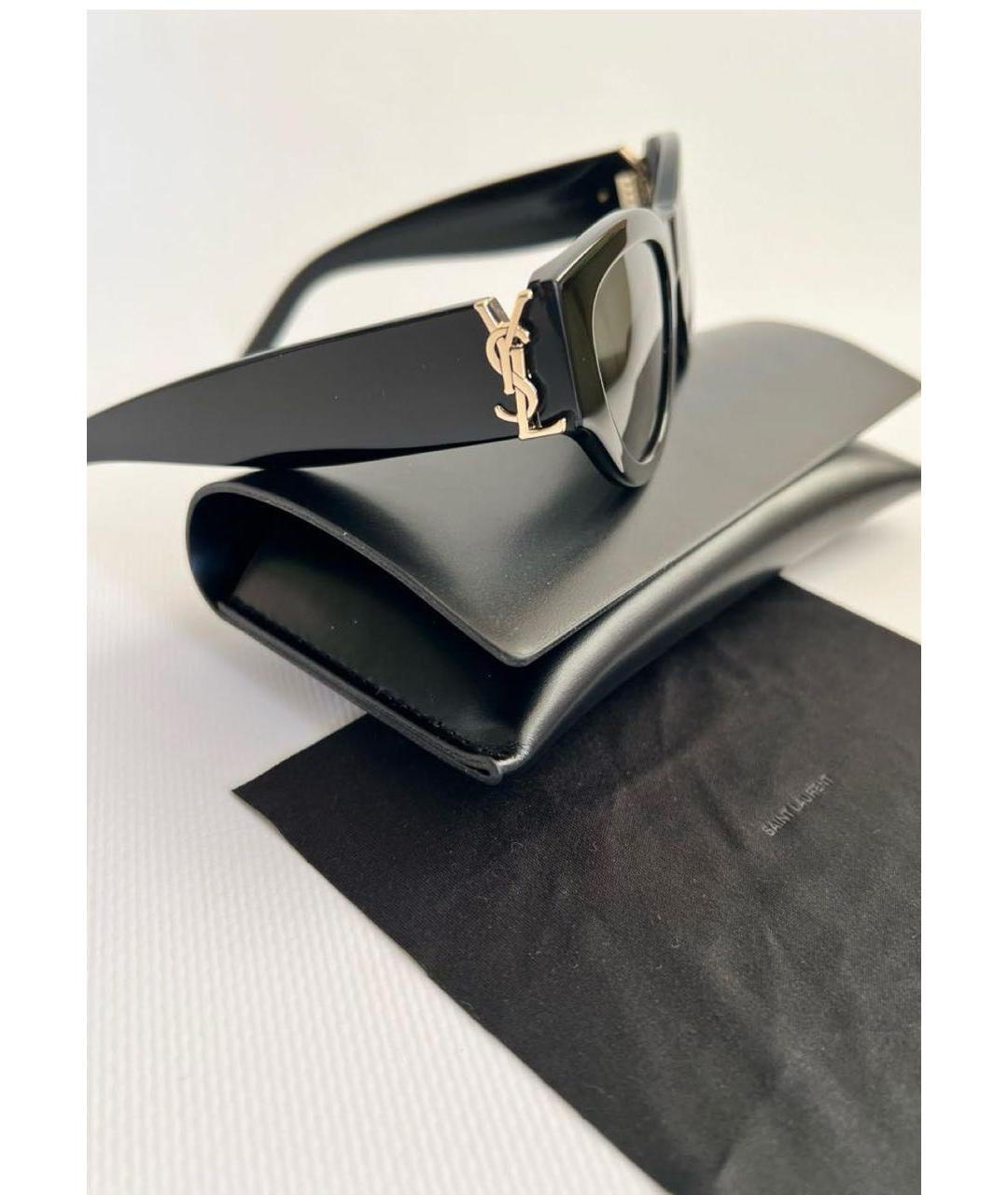 SAINT LAURENT Черные солнцезащитные очки, фото 2