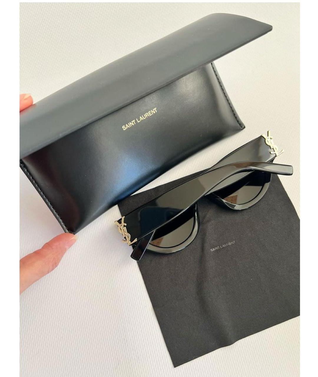 SAINT LAURENT Черные солнцезащитные очки, фото 6