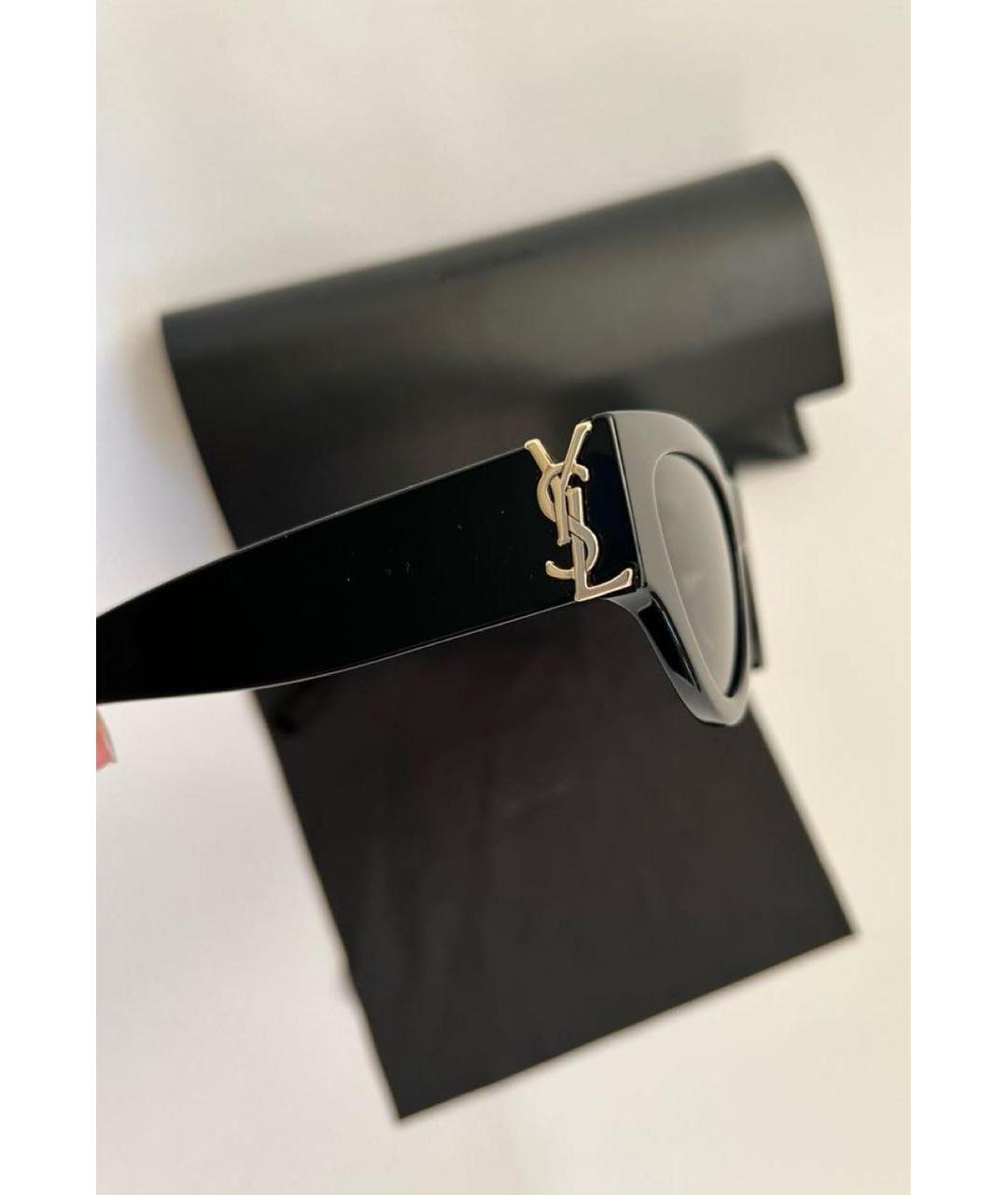 SAINT LAURENT Черные солнцезащитные очки, фото 4