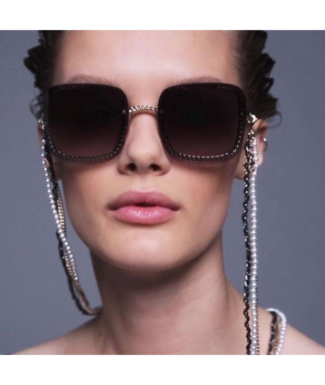 CHANEL Черные солнцезащитные очки, фото 4