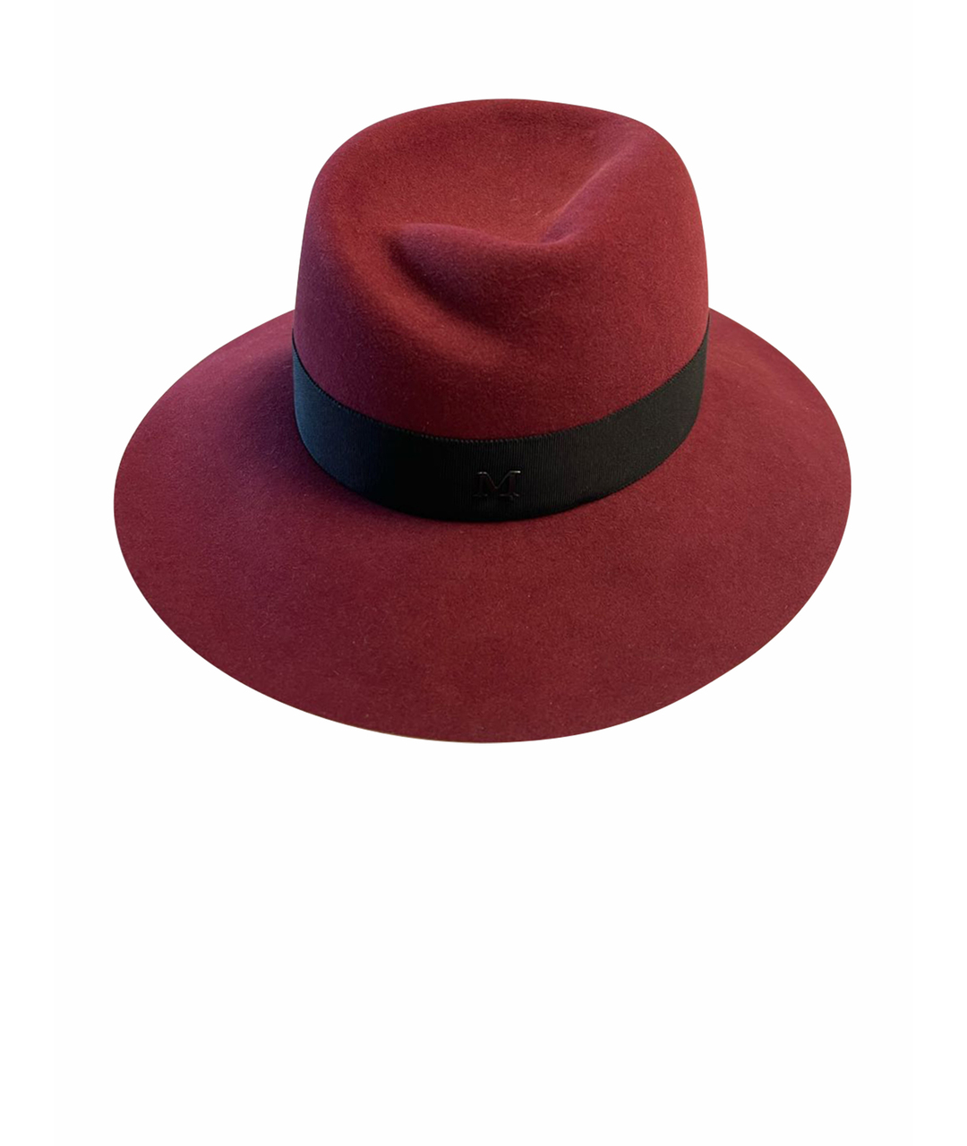 MAISON MICHEL Бордовая шляпа, фото 1