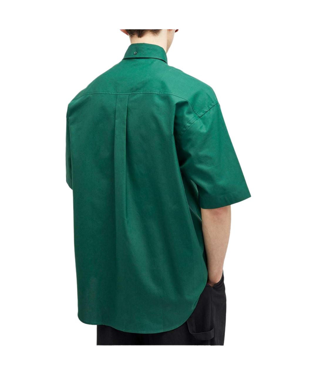 BURBERRY Зеленая хлопковая кэжуал рубашка, фото 3