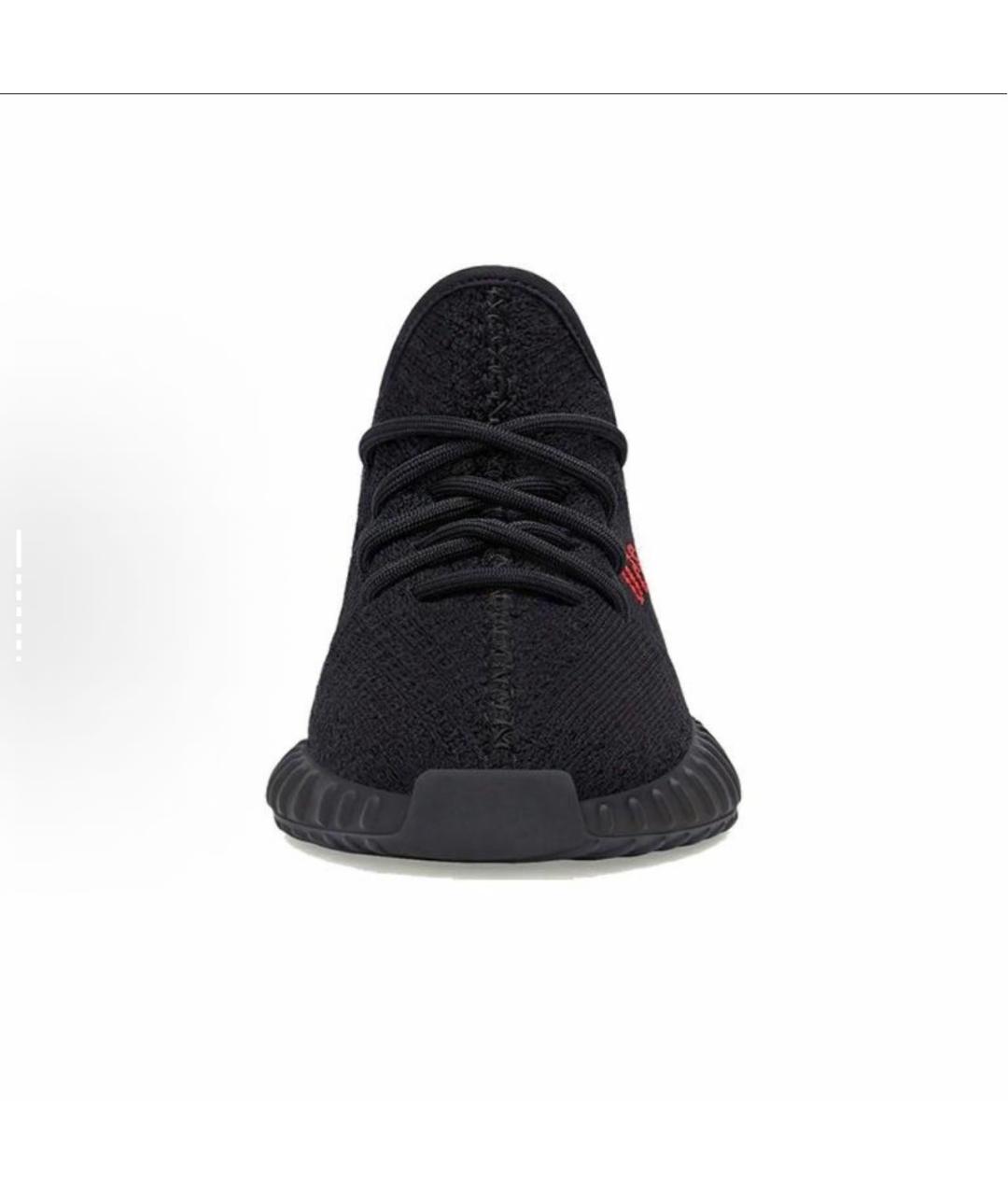 ADIDAS YEEZY Черные текстильные низкие кроссовки / кеды, фото 3