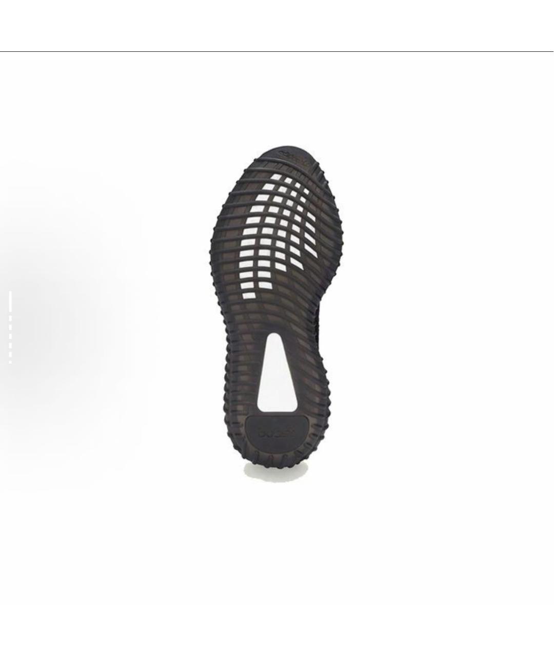 ADIDAS YEEZY Черные текстильные низкие кроссовки / кеды, фото 5