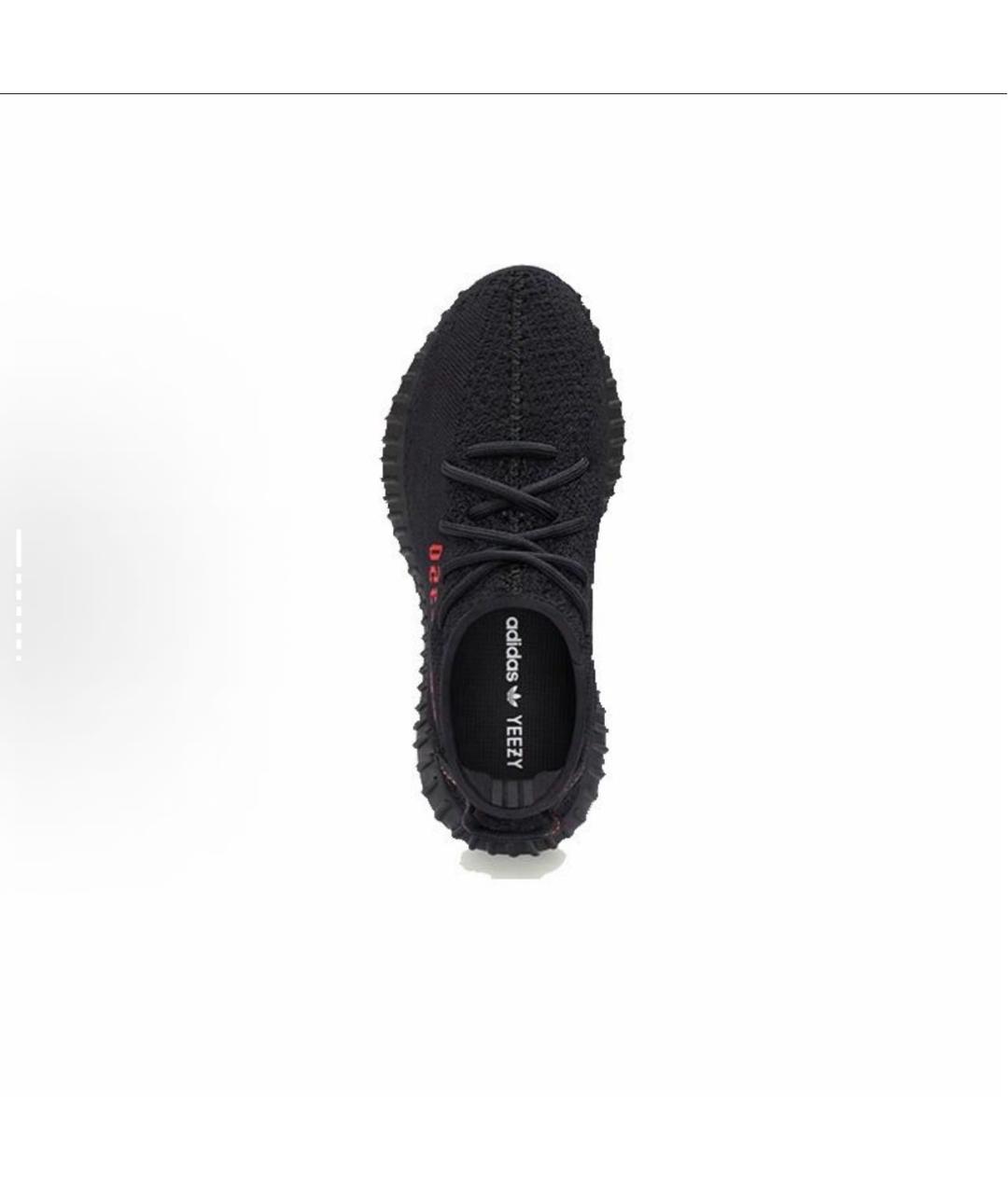 ADIDAS YEEZY Черные текстильные низкие кроссовки / кеды, фото 4