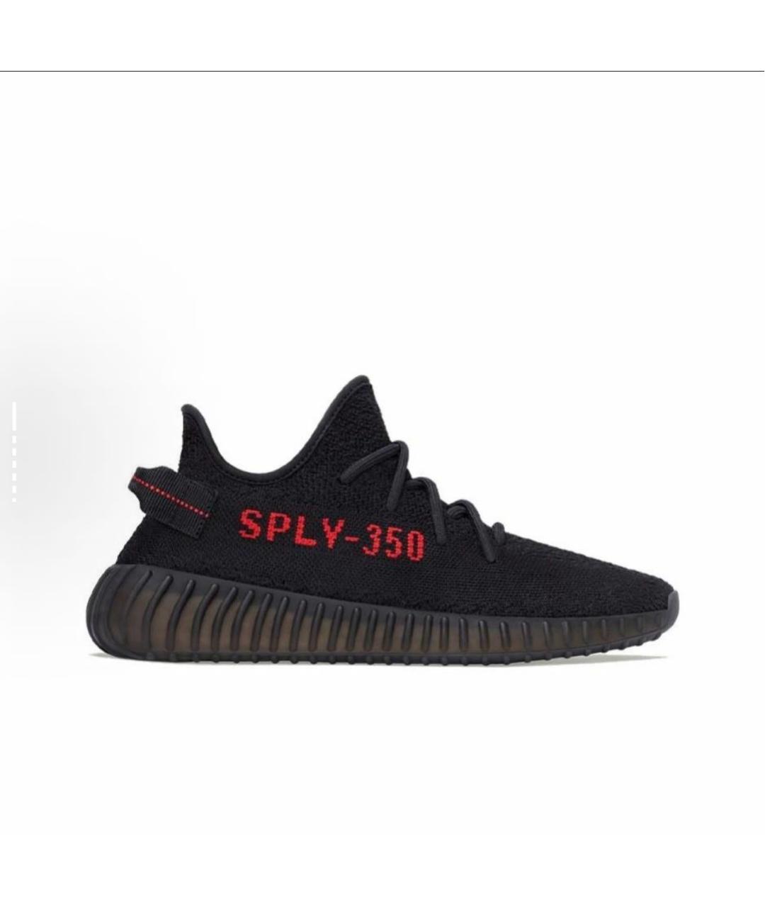 ADIDAS YEEZY Черные текстильные низкие кроссовки / кеды, фото 6