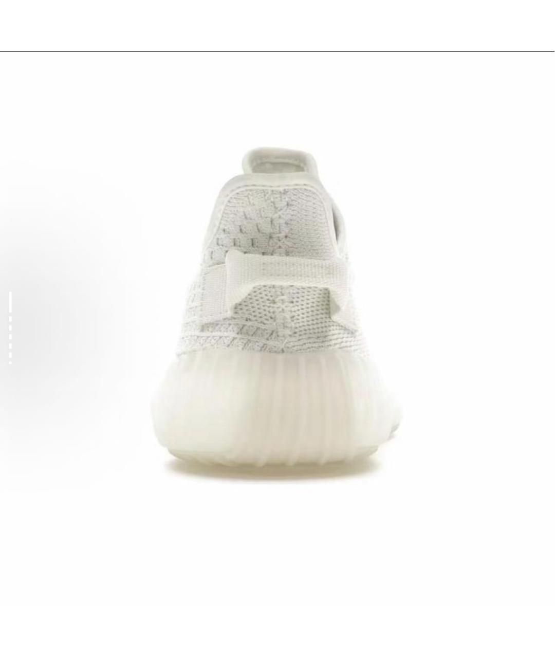 ADIDAS YEEZY Белые текстильные низкие кроссовки / кеды, фото 4