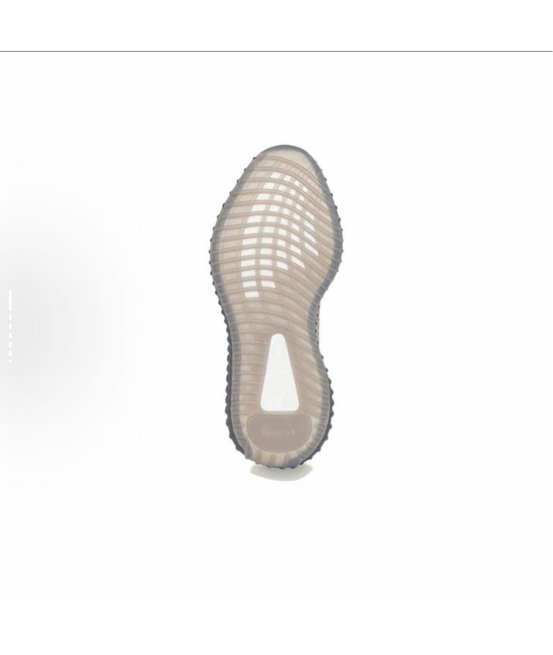 ADIDAS YEEZY Серые текстильные низкие кроссовки / кеды, фото 4